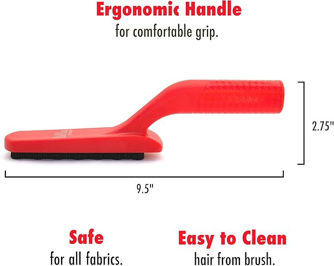 Lilly Brush Fluffy Pets Forever Furless Hair Remover | Gentle Bristled Brush for Home, Lint Brush, Furniture, Fabric & Rug Cleaner