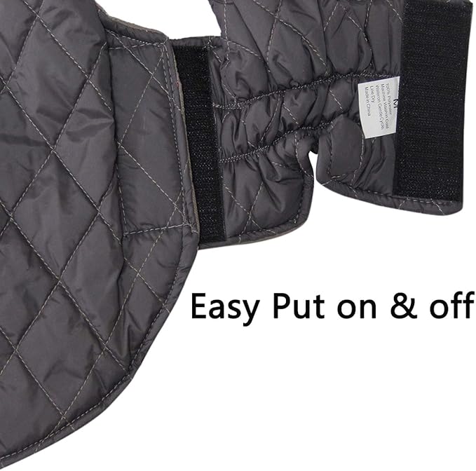 Reversible Dog Coats for Small Dogs Waterproof Warm Puppy Jacket for Cold Winter,Grey XS