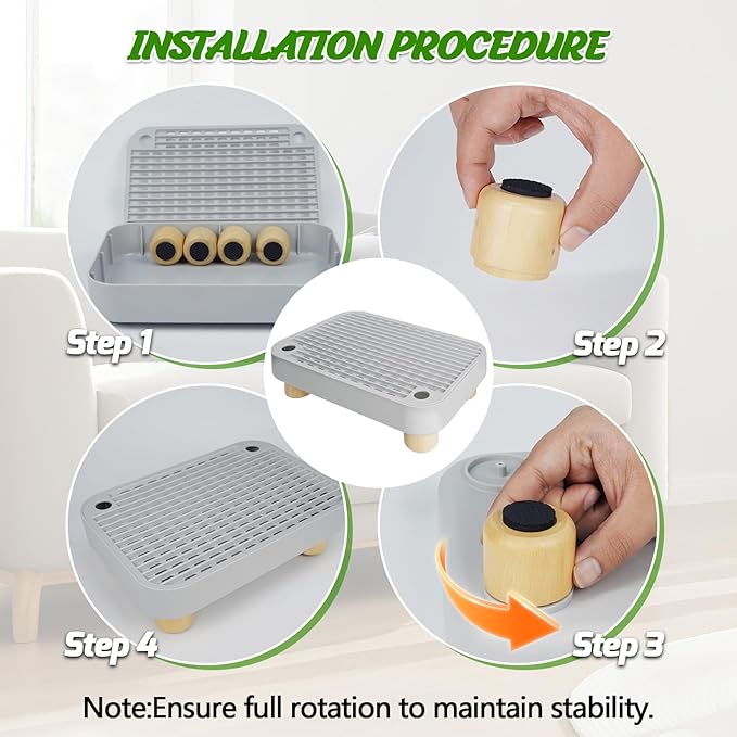 Cat Litter Box Step with Wooden Top – Removable, Waterproof & Non-Slip Litter Box, Easy Clean Pet Supplies for Cats & Kittens