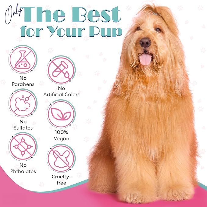 Everydog Nourishing Dog and Cat Conditioner for All Coat Types, Moisturizing and Detangling with Aloe, Oat Milk, Plant Based Emolients for Shiny Soft Smooth Coat (16 oz)