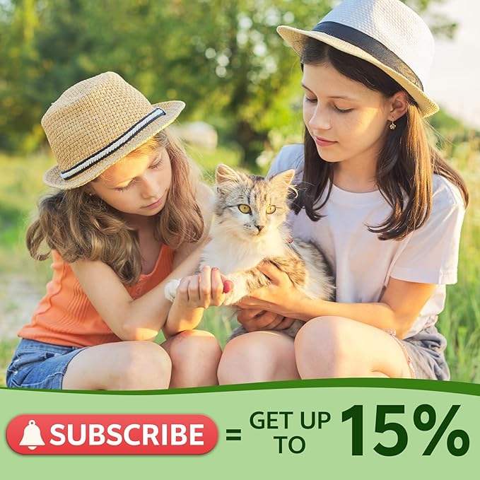 Natural Flea and Tick Prevention for Cats, 60 ML Herbal Formula with Multivitamins, Pumpkin Seed, Flea Treatment for Cats Kittens Supplement Drops - Immune, Skin & Coat Support