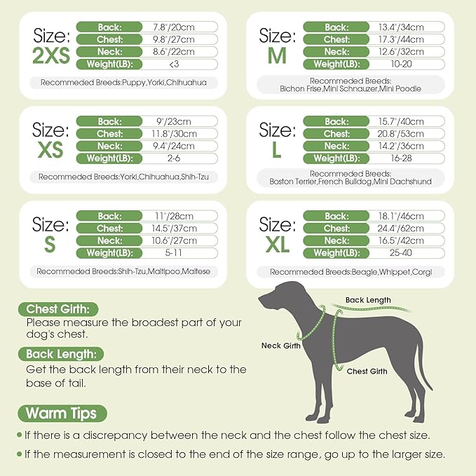 Dog Sweater Dress Plaid Knitwear for Small Medium Dogs Warm Puppy Pet Turtleneck Stretch Pullover Cute Fall Winter Vest Clothes with Leash Hole for Christmas (Green, M)