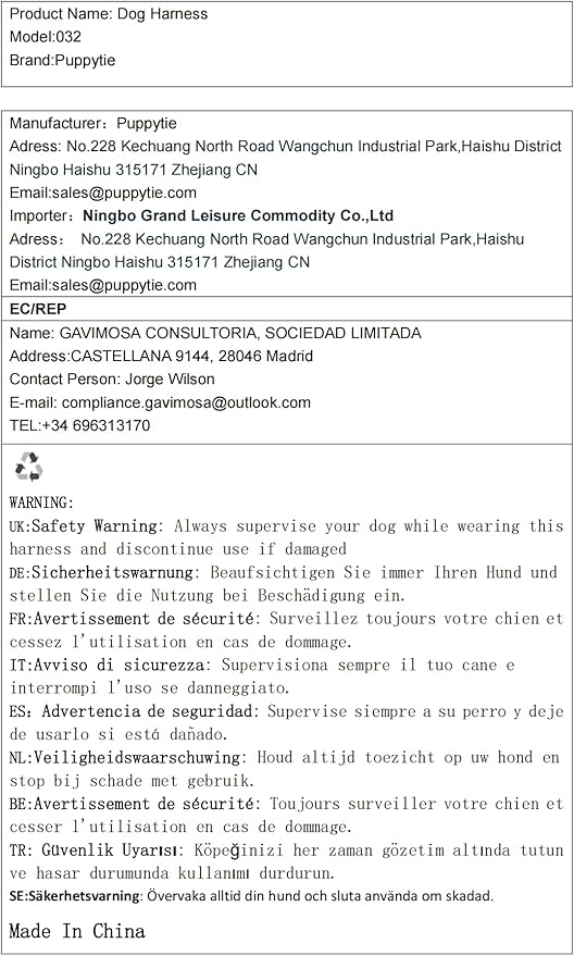 Puppytie No Pull Small Dog Harness with Multifunction Dog Leash,Lightweight Soft Adjustable No Choke Escape Proof Pet Harness Vest Pet Harness Vest,Denim Light Blue,S