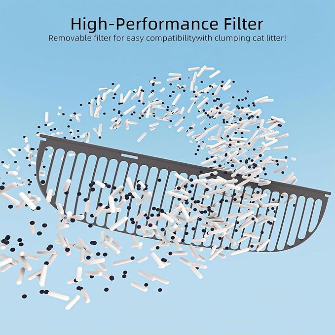 Automatic Cat Litter Box,Suitable for Medium Cats and Kittens,Self Cleaning Box,Smart App Control,Safety Protection,Half Open Expansion Design,Compatible with a Variety of Litters