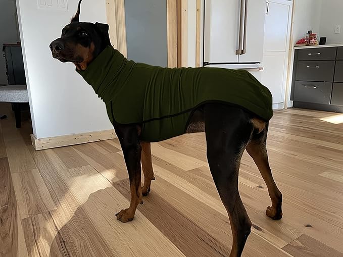 Esobo Fleece Dog Apparel Winter Warm Dog Coat Doggie Turtleneck Cozy Jacket Soft Shirt Vest Stylish Pet Outfits for Small Medium Large Dogs