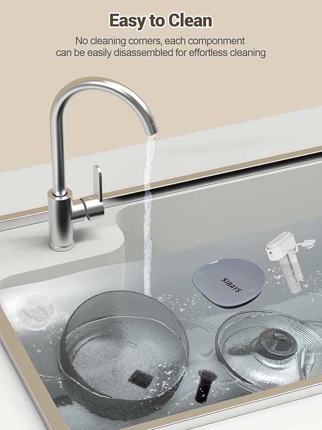 SIBAYS Cat Water Fountain, 118oz/3.5L Large Capacity Cat Fountain for Drinking with LED Light & Water Shortage Reminder, Plastic Automatic Dog Water Bowl Dispenser, Easy to Clean(FS75)