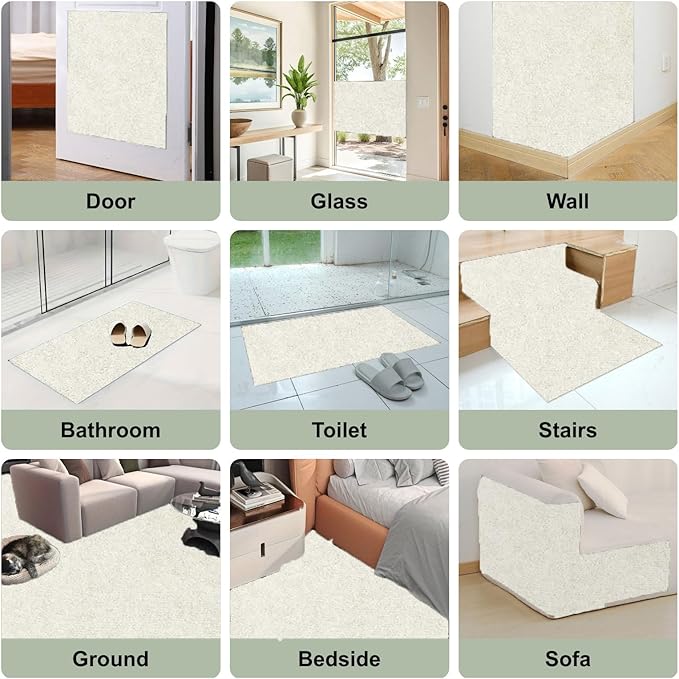 Cat Scratch Couch Furniture Protector, Adhesive Cat Scratch Pad Deterrent for Furniture, DIY Climbing Cat Scratcher Couch Protector from Cat Claws Scratching for Indoor (OffWhite, 39.3x15.8Inch)