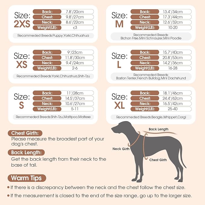 Dog Sweater Dress Plaid Knitwear for Small Medium Dogs Warm Puppy Pet Turtleneck Stretch Pullover Cute Fall Winter Vest Clothes with Leash Hole for Christmas (Coffee, XS)