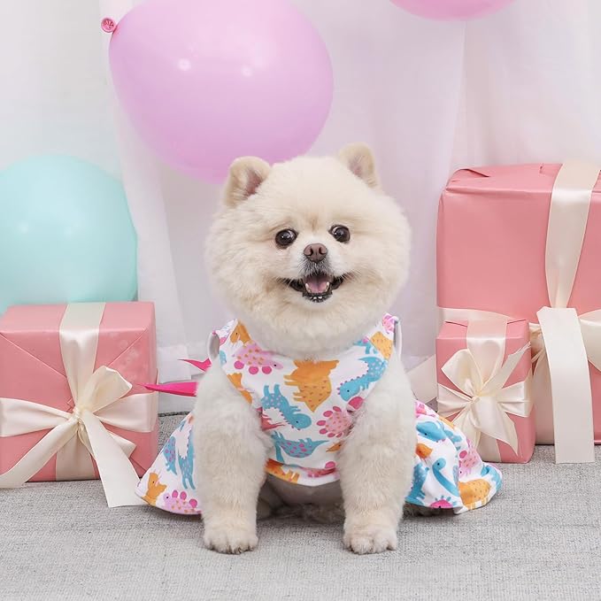 CuteBone Velvet Dog Dresses for Small Dogs, Stylish & Soft Fabric, Comfortable Fit for Everyday Wear, Perfect for Special Occasions NCVA12M