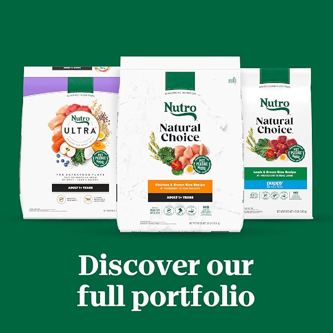Nutro Natural Choice Adult Large Breed Dry Dog Food, Chicken and Brown Rice Recipe, 30 lbs.