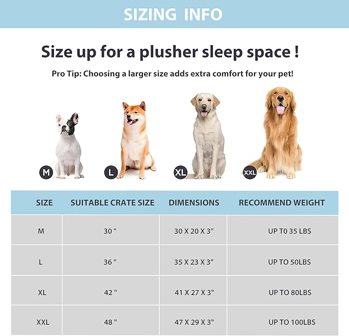 Cooling Dog Bed for Medium Dogs - Orthopedic Pet Beds with Memory Foam, QMAX>0.5, Waterproof Removable Washable Cover for Hot Weather, Blue, 30" L x 20" W x 3" H