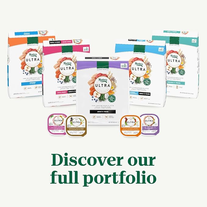 Nutro Ultra Adult Large Breed Dry Dog Food, Chicken, Lamb and Salmon Protein Trio, 13 lb Bag