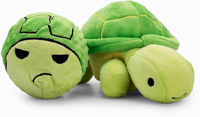 Flourish Pets 3 in 1 Multi-Layer Chew Toy for Active Dogs | Non-Toxic BPA Free Double Stitched Soft Fabric Exterior Dog Toys | Long-Lasting Dog Plush Toys β Small Turtle 7.5"