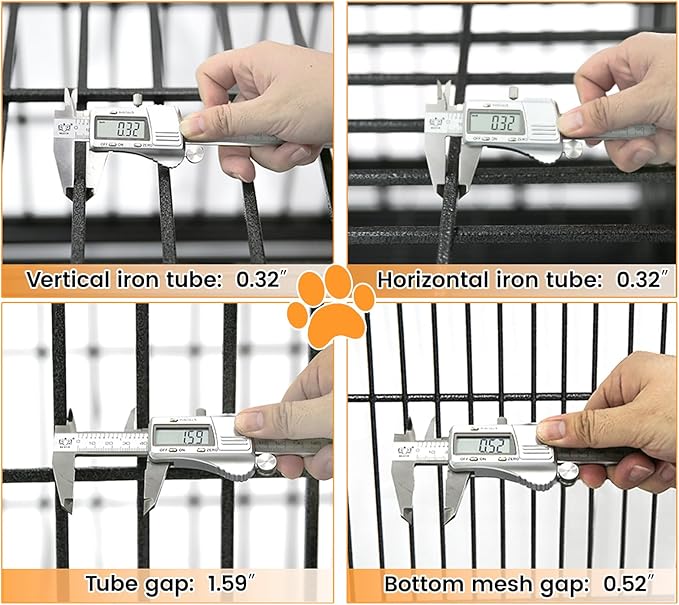 Homey Pet 3 Pack Three Levels 37 Inch Dog Crate, Escape Proof Dog Cage Kennel Indoor with Top Access and Lockable Wheels, Removable Tray, Heavy Duty Dog Crates for Medium/Small Dogs
