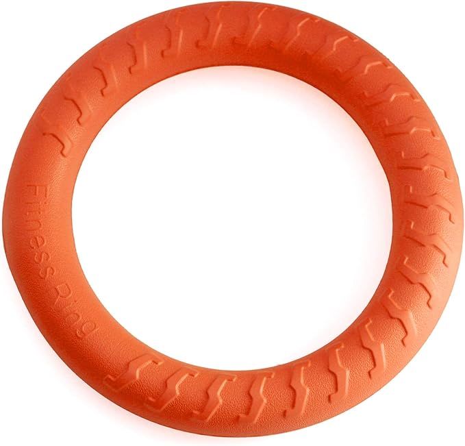 PetSpy Dog Training Ring for Outdoor Fitness Floatable Pulling Toy and Flying Disc Interactive Play Tool for Small Medium Large Dogs