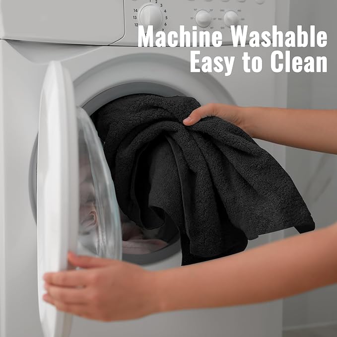 Microfiber Dog Towels for Drying Dogs, Super Absorbent and Soft Pet Towel, 40 Inch X 23.6 Inch, Perfect Dog Shower & Bath Supplies for Large, Medium or Small Dogs, Black