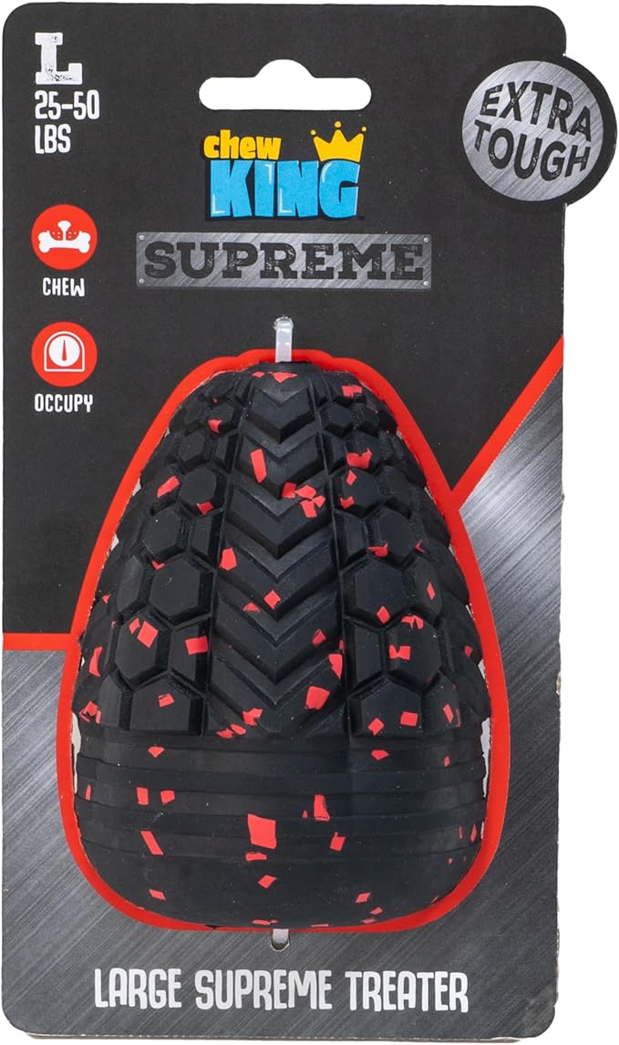 Chew King by Mammoth Supreme Dog Toy Collection, Large Supreme Treater