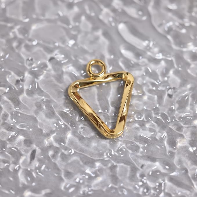 Dogs ID Tags Personalized Double Sided Deep Engraved Cat & Dog Collar Charm Triangle Shape Brass