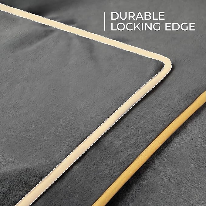 Luciphia Waterproof Pet Blanket, Liquid Pee Proof Dog Blanket for Sofa Bed Couch, Reversible Sherpa Fleece Furniture Protector Cover for Small Medium Large Dogs Cats, Grey+Beige Small(40" x 28")