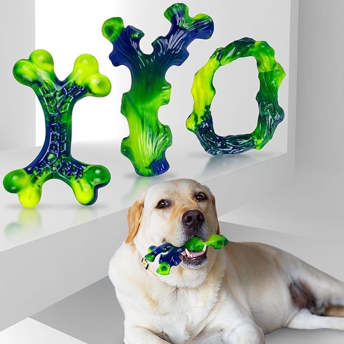 9-Pack Durable Dog Toys for Large Dogs: Durable Chew Toys for Large Breed, Indestructible Dog Toy for Aggressive Chewers, Dog, A for Furry Friends