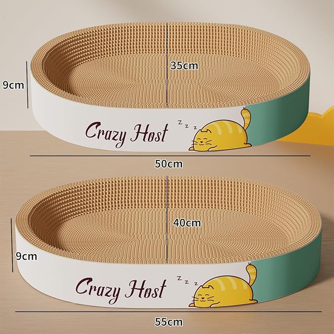 Pet Scratching Board Cat Scratch Pad for Indoor Sleeping (19.7" L x 13.8" W x 3.5" H)