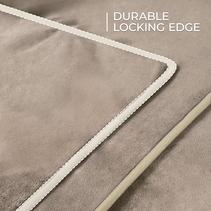 Luciphia Waterproof Pet Blanket, Liquid Pee Proof Dog Blanket for Sofa Bed Couch, Reversible Sherpa Fleece Furniture Protector Cover for Small Medium Large Dogs Cats, Khaki+Beige X-Large(85" x 57")