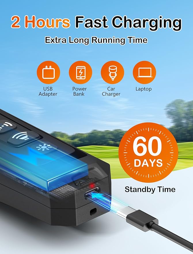 Dog Bark Deterrent Device - Ultrasonic Anti-Barking Devices with 3X Sonic Emitters, Fit for 6 Months to 8 Years & Rechargeable Bark Control - Safe for Dogs Training - Indoor & Outdoor (Black)