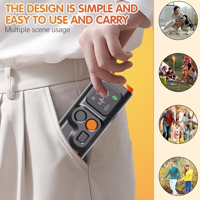 BarkGuard - Bark Guard Anti Barking Device for Dogs, 2024 Upgraded Dog Bark Deterrent Devices Can Stop Bad Behavior with HD Display and LED Flashlight, No Need Yell Or Swat, Just Point to A Dog (1)