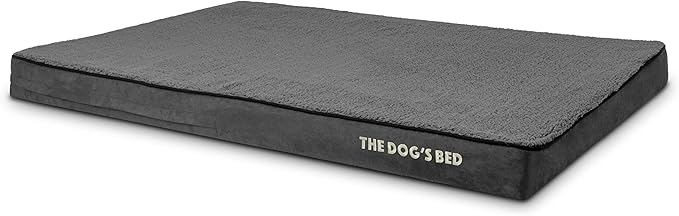 The Dog’s Bed Orthopedic Memory Foam Dog Bed, 2XL Grey Plush, Pain Relief for Arthritis, Hip & Elbow Dysplasia, Post Surgery, Lameness, Supportive, Calming, Waterproof Washable Cover