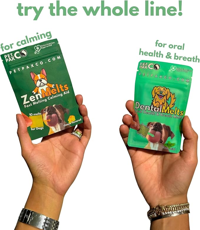 Bad Breath Oral Support for Dogs 5 in 1 – 10 Oral Melts – Natural Sage, Spirulina, Apple Cider Vinegar – Dog Dental Care Products & Breath Freshener – Fast Dissolving Dog Breath Treats