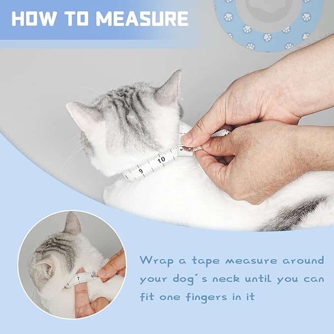 Cat Cone Collar Soft Elizabethan Collar for Surgery Recovery - Adjustable for Small and Large Cats Kittens to Stop Licking