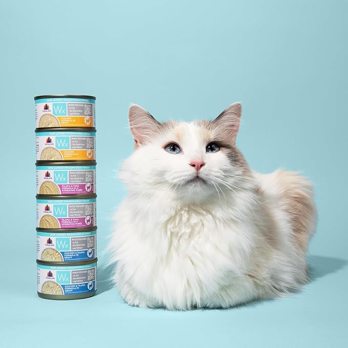 Weruva Wx Phos Focused, Pate Formulas Variety Pack, 3oz Can (Pack of 12)