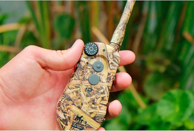 DT SYSTEMS H2O1820 Plus E-Collar, Waterproof Rechargeable Expandable Remote Dog Trainer, 16 Stimulation Levels, Vibration Assist, Mossy Oak Blades