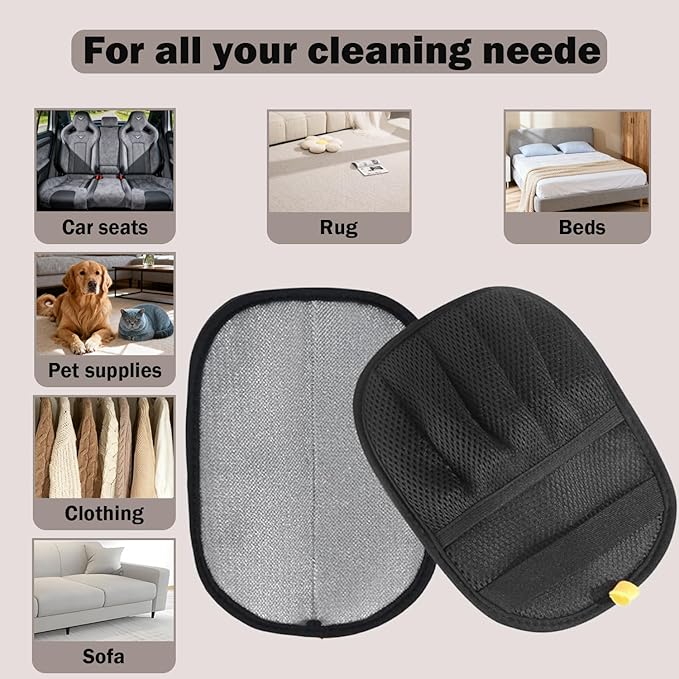 Pet Hair Removal Glove with Electrostatic Technology, Pet Hair Gloves for Dogs and Cats, Washable Pet Hair Remover Tool for Sofas, Carpets, Car Seats and Bedding