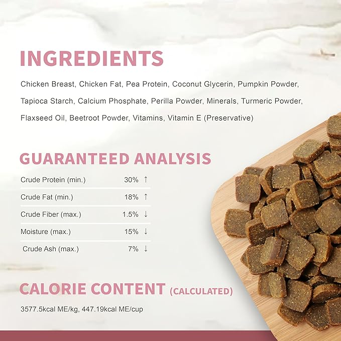 Herz Air-Dried Dog Food – Chicken Breast Recipe 2 lb, Single Pure-Meat, Grain Free, All Natural, High Protein, Limited Ingredients