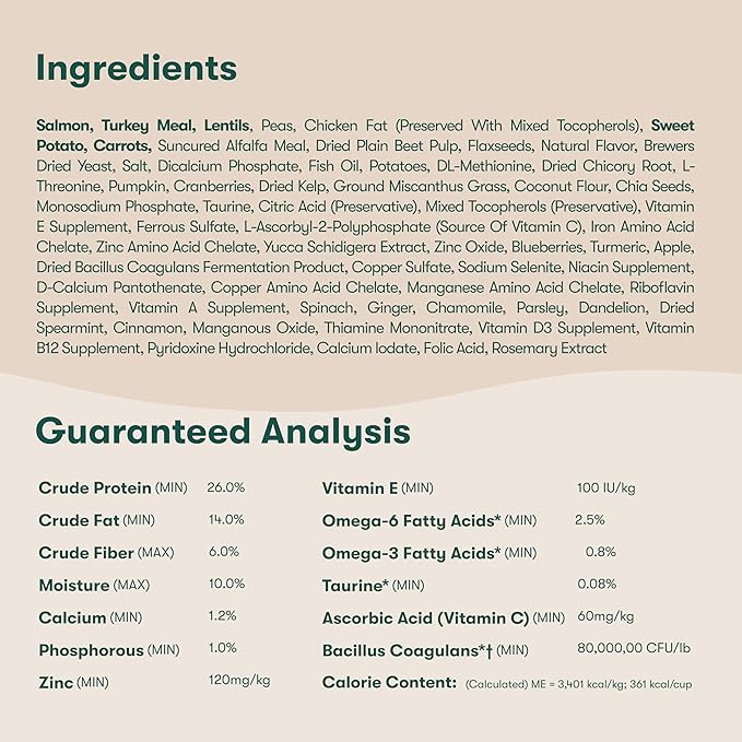 Jinx Premium Small Breed Dog Food Dry - Real Salmon, Brown Rice & Sweet Potato Kibble with Superfoods for Immune Support & Probiotics for Digestive Support - No Fillers – 11.5lb