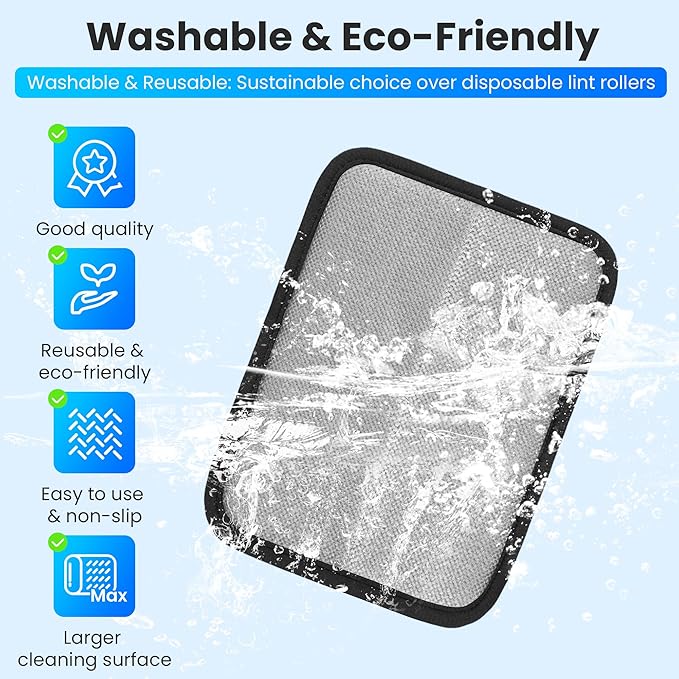 Pet Hair Removal Glove for Cats & Dogs, Upgraded Four-Finger Magic Brush Electrostatic Pet Hair Gloves, Reusable Pet Hair Remover Tool for Laundry, Couch, Carpet, Car Seat