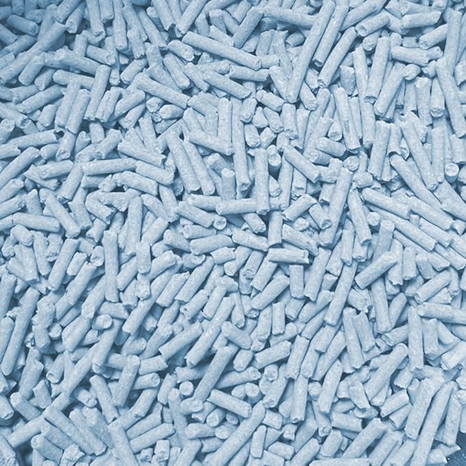 Premium Pea Husk Scented Cat Litter for Happy and Healthy Cats. (16 lbs)(Blueberry)