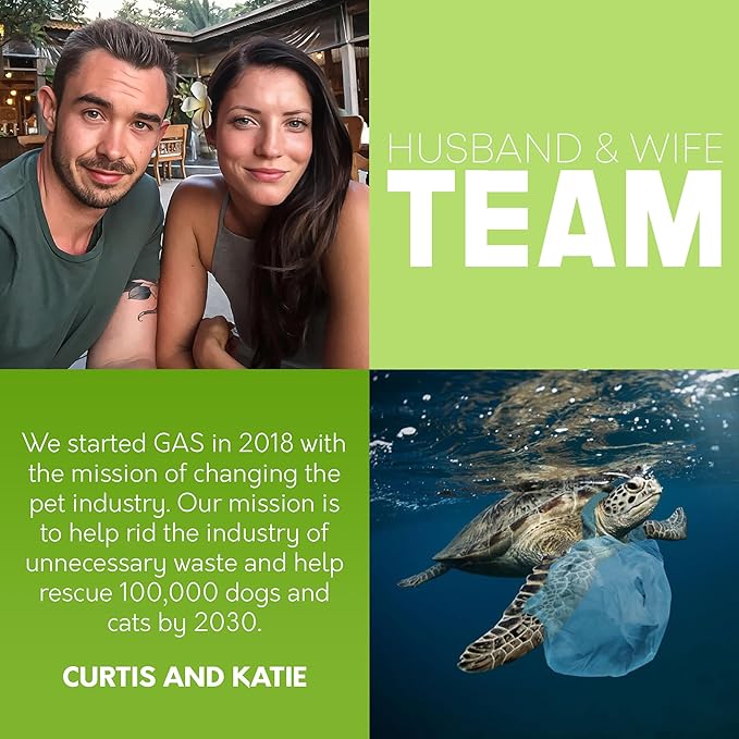 Certified Home Compostable Cat Litter Bags For Poop - 10% to Charity - Cornstarch-Based - For Cleaning Up Litter Trays - NF T51-800 Compliant - 90 Extra Large Disposable Bags