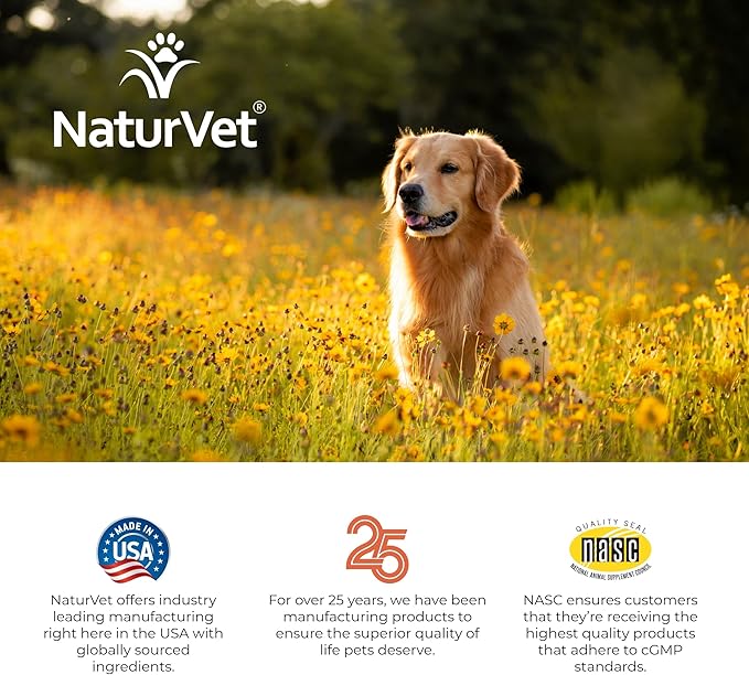 NaturVet Hemp Allergy Aid Supplement for Dogs, Hemp Seed, Antioxidants, Omegas, Dha & Epa for Healthy Skin & Respiratory Health, 120 Count