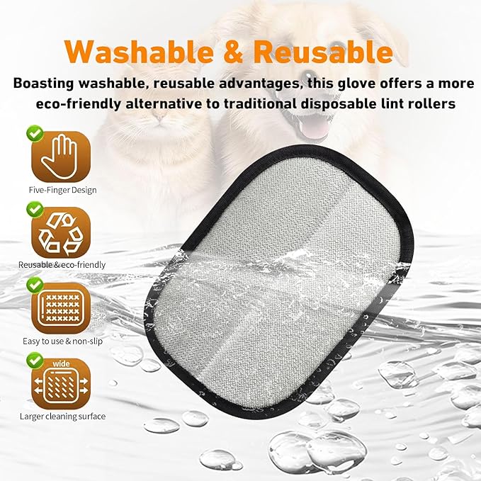 Electrostatic Pet Hair Remover Glove,Magic Brush Pet Hair,Sniffy Universe Dog Brush,Pet Hair Removal Gloves for Pet Hair,Reusable Cat & Dog Hair Remover for Carpet, Curtain(3pcs)