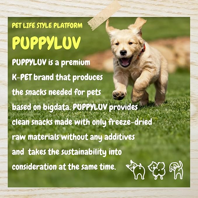 Puppyluv Freeze Dried Pollock Dog & Cat Treats, Wild Caught, Single Ingredient, Natural High Protein & Fish Oil, Grain Free, Gluten Free, 3.0oz x 3p