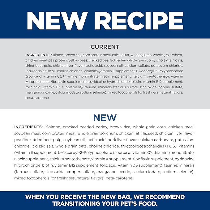 Hill's Science Diet Adult 1-6, Adult 1-6 Premium Nutrition, Dry Cat Food, Salmon & Brown Rice, 6.5 lb Bag