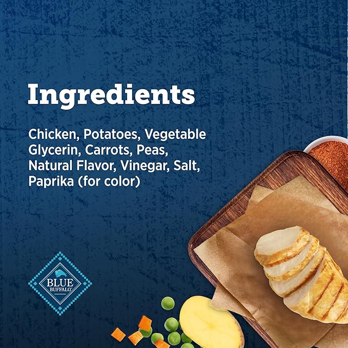 Blue Buffalo True Chews Dog Treats Made in the USA with Natural Ingredients Chicken Pot Pie