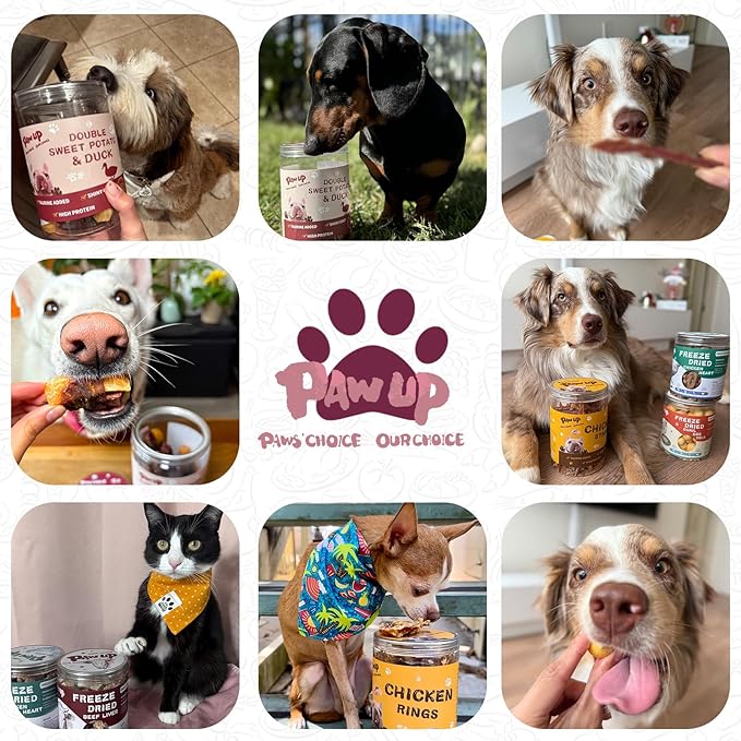 Duck & Sweet Potato Dog Treats, High Fiber Pet Treats for Medium Dogs, Healthy Chews Snack, High in Protein, 12.5 oz