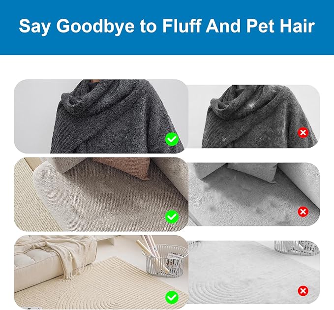 Pet Hair Remover Glove for Dogs and Cats, Reusable & Electrostatic Pet Hair Remover Glove, Effective Pet Hair Removal Tool for Couch, Carpet, Car Seat, and Clothing-1PCS