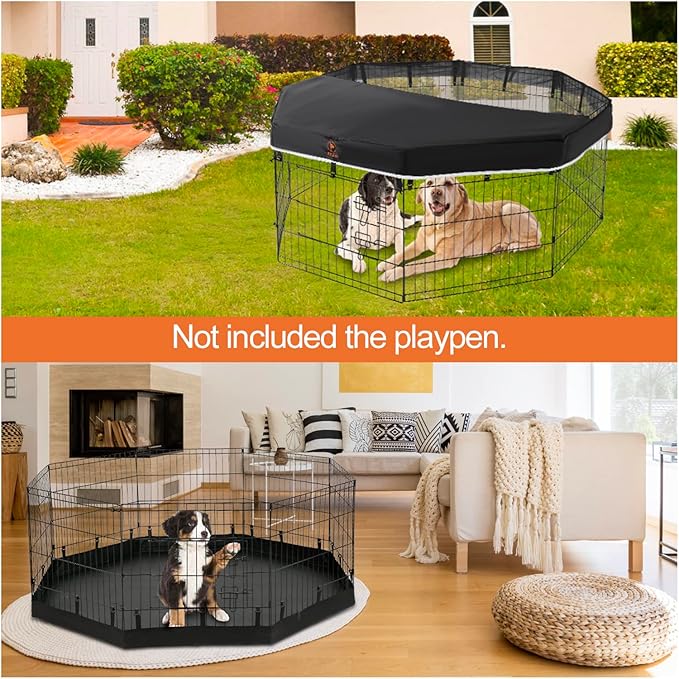 PJYuCien Bottom Pad - Fits 8 Panels 24 Inch Width Plastic/Metal Pet Pen Octagonal Dog Playpen(Note: Only Pen Bottom Pad, No Playpen)