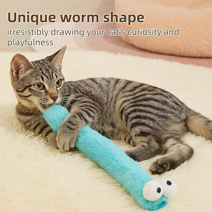 Cat Toys Pillows,3 Pack, Catnip Inside,Soft and Durable Kick Sticks with Crinkle Sound, Interactive Indoor Kitten Play and Exercise Toy 12.5 Inches
