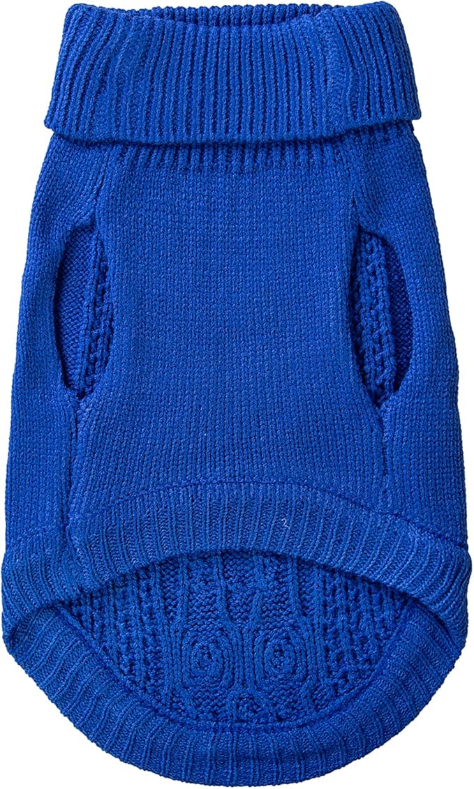 Stretchy Cat Sweater - 17 Colors & 6 Sizes | Snug Winter-Ready Knit for Boy/Girl Cats & Kittens(Dark Blue, XX-Large)