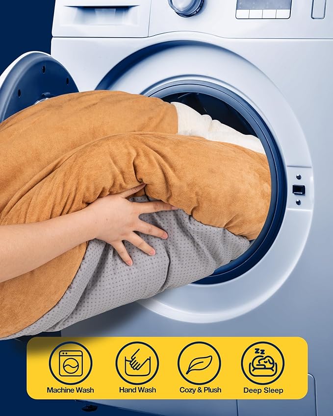 Pet Soft Small Dog Bed Cat Bed with Cover Cave - Round Calming Dog Beds Washable Cuddler Puppy Beds for Small, Medium Dogs and Cats (Khaki, 27")